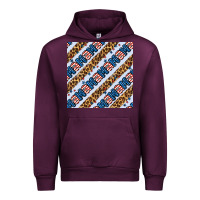Mauve Wine american mama leopard seamless pattern Urban Hoodie - BundleAndBundleShop