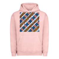 Pigment Salmon american mama leopard seamless pattern Urban Hoodie - BundleAndBundleShop