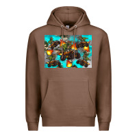 Chestnut Dinosaur monster truck Premium Hoodie - Artiststas