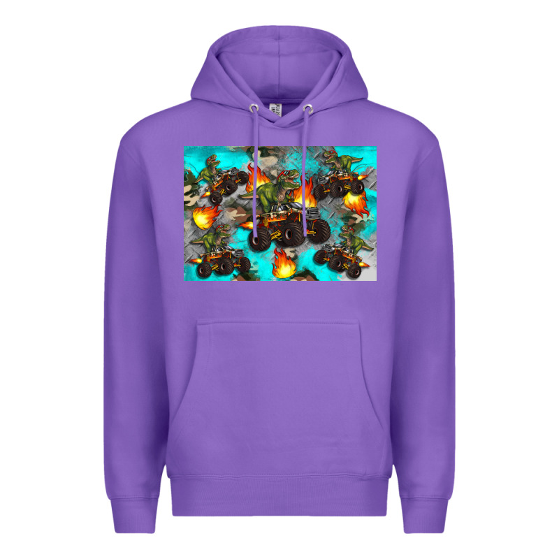 Dinosaur Monster Truck Premium Hoodie by Artiststas | Teevron