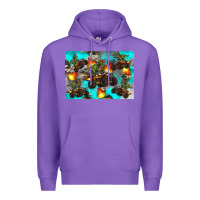Purple Dinosaur monster truck Premium Hoodie - Artiststas