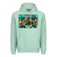 Seafoam Dinosaur monster truck Premium Hoodie - Artiststas
