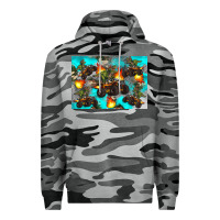 Slate Camo Dinosaur monster truck Premium Hoodie - Artiststas