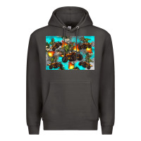 Smoke Dinosaur monster truck Premium Hoodie - Artiststas