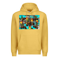 Antique Gold Dinosaur monster truck Premium Hoodie - Artiststas