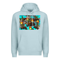 Blue Mist Dinosaur monster truck Premium Hoodie - Artiststas