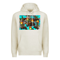 Oatmeal Heather Dinosaur monster truck Premium Hoodie - Artiststas
