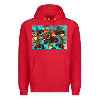 Red Dinosaur monster truck Premium Hoodie - Artiststas