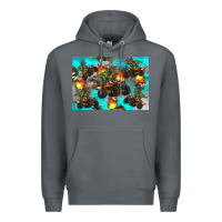 Rock Dinosaur monster truck Premium Hoodie - Artiststas