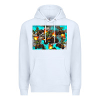 White Dinosaur monster truck Premium Hoodie - Artiststas