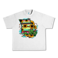 Lunar Rock Missouri Map Sunflower Cactus Serape Urban Heavy Tee - RanaPortraitStore