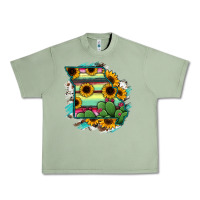 Oil Green Missouri Map Sunflower Cactus Serape Urban Heavy Tee - RanaPortraitStore
