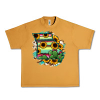 Peanut Butter Missouri Map Sunflower Cactus Serape Urban Heavy Tee - RanaPortraitStore