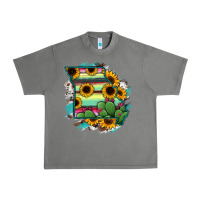 Tornado Missouri Map Sunflower Cactus Serape Urban Heavy Tee - RanaPortraitStore