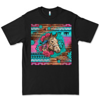 Black floral horse Premium Tee - LillyAllenDesigns