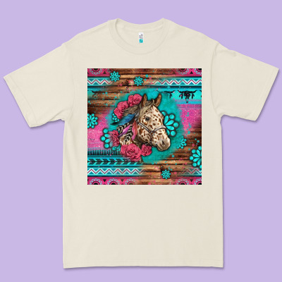 Floral Horse Premium Tee Designed By Lillyallendesigns