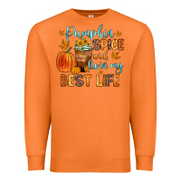 Carrot pumpkin spice and livin  my best life Premium Sweatshirt - Zillion Design Studio