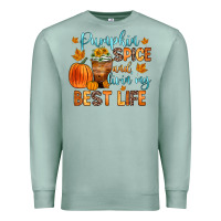 Seafoam pumpkin spice and livin  my best life Premium Sweatshirt - Zillion Design Studio