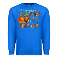 True Royal pumpkin spice and livin  my best life Premium Sweatshirt - Zillion Design Studio