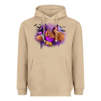 Mushroom Halloween sneaker and heel afro woman Heavyweight Hoodie - RanaPortraitStore