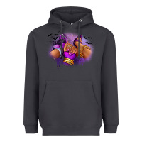 Smoke Halloween sneaker and heel afro woman Heavyweight Hoodie - RanaPortraitStore