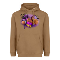 Toasted Coconut Halloween sneaker and heel afro woman Heavyweight Hoodie - RanaPortraitStore