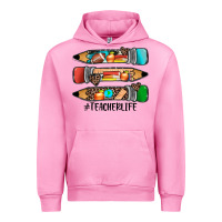 Fuchsia Pink #teacherlife pencils Urban Hoodie - JahusDesignShop