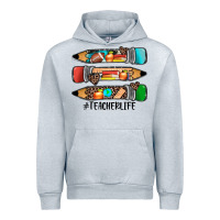 Heather Grey #teacherlife pencils Urban Hoodie - JahusDesignShop
