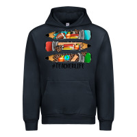 Navy #teacherlife pencils Urban Hoodie - JahusDesignShop
