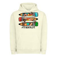 Pigment Pistachio #teacherlife pencils Urban Hoodie - JahusDesignShop