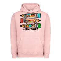 Pigment Salmon #teacherlife pencils Urban Hoodie - JahusDesignShop
