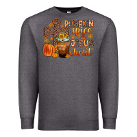 Charcoal Heather pumpkin spice and jesus christ Premium Sweatshirt - Zillion Design Studio