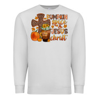 Dove Grey pumpkin spice and jesus christ Premium Sweatshirt - Zillion Design Studio