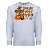 Pumpkin Spice And Jesus Christ Premium Sweatshirt | Teevron