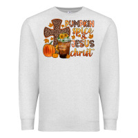 Oatmeal Heather pumpkin spice and jesus christ Premium Sweatshirt - Zillion Design Studio