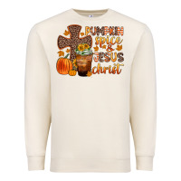 Sandshell pumpkin spice and jesus christ Premium Sweatshirt - Zillion Design Studio