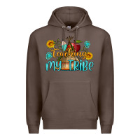 Coffee teaching my tribe Premium Hoodie - BundleAndBundleShop