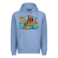 Colony Blue teaching my tribe Premium Hoodie - BundleAndBundleShop