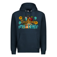 Navy teaching my tribe Premium Hoodie - BundleAndBundleShop