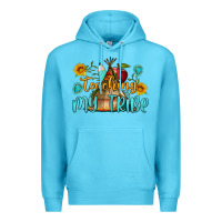 Ocean Blue teaching my tribe Premium Hoodie - BundleAndBundleShop