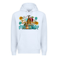 White teaching my tribe Premium Hoodie - BundleAndBundleShop