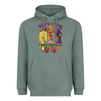 Sage Hocus pocus i need coffee to focus Heavyweight Hoodie - RanaPortraitStore
