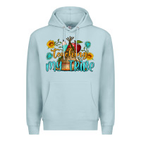 Blue Mist teaching my tribe Premium Hoodie - BundleAndBundleShop