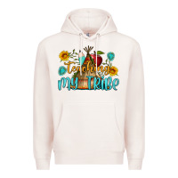 Pale Pink teaching my tribe Premium Hoodie - BundleAndBundleShop