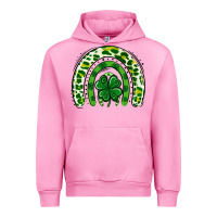 Fuchsia Pink St Patrick Rainbow Urban Hoodie - Jasminsmagicworld