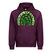 Mauve Wine St Patrick Rainbow Urban Hoodie - Jasminsmagicworld