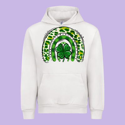 St Patrick Rainbow Urban Hoodie Designed By Jasminsmagicworld