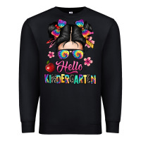 Black hello kindergarten Premium Sweatshirt - texasbilliewilder