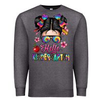 Charcoal Heather hello kindergarten Premium Sweatshirt - texasbilliewilder