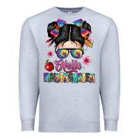 Heather Grey hello kindergarten Premium Sweatshirt - texasbilliewilder